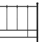 vidaXL Estructura de cama de metal negro 120x200 cm