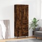 vidaXL Aparador alto madera contrachapada roble ahumado 69,5x34x180 cm vidaXL Aparador alto madera contrachapada roble ahumado 69,5x34x180 cm