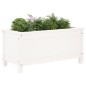 vidaXL Jardinera madera maciza de pino blanco 82,5x40x39 cm vidaXL Jardinera madera maciza de pino blanco 82,5x40x39 cm