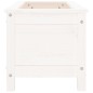 vidaXL Jardinera madera maciza de pino blanco 82,5x40x39 cm vidaXL Jardinera madera maciza de pino blanco 82,5x40x39 cm