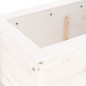 vidaXL Jardinera madera maciza de pino blanco 82,5x40x39 cm vidaXL Jardinera madera maciza de pino blanco 82,5x40x39 cm