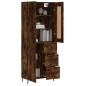 vidaXL Aparador alto madera contrachapada roble ahumado 69,5x34x180 cm vidaXL Aparador alto madera contrachapada roble ahumado 69,5x34x180 cm