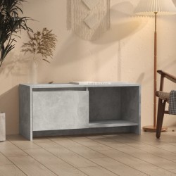 vidaXL Mueble para TV madera contrachapada gris hormigón 90x35x40 cm