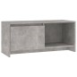 vidaXL Mueble para TV madera contrachapada gris hormigón 90x35x40 cm