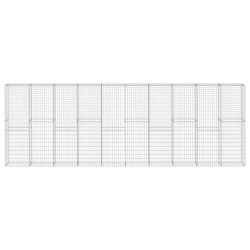 vidaXL Muro de gaviones con cubiertas acero galvanizado 600x30x200 cm