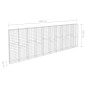 vidaXL Muro de gaviones con cubiertas acero galvanizado 600x30x200 cm vidaXL Muro de gaviones con cubiertas acero galvanizado 600x30x200 cm