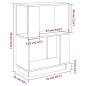 vidaXL Estantería/divisor de espacios madera de pino gris 51x25x70 cm vidaXL Estantería/divisor de espacios madera de pino gris 51x25x70 cm