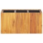 vidaXL Arriate con 3 maceteros madera maciza de acacia vidaXL Arriate con 3 maceteros madera maciza de acacia