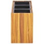 vidaXL Arriate con 3 maceteros madera maciza de acacia vidaXL Arriate con 3 maceteros madera maciza de acacia