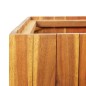 vidaXL Arriate con 3 maceteros madera maciza de acacia vidaXL Arriate con 3 maceteros madera maciza de acacia