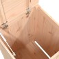 vidaXL Baúl para la colada madera maciza de pino 44x44x66 cm vidaXL Baúl para la colada madera maciza de pino 44x44x66 cm
