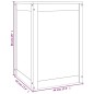 vidaXL Baúl para la colada madera maciza de pino 44x44x66 cm vidaXL Baúl para la colada madera maciza de pino 44x44x66 cm