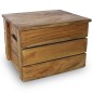 vidaXL Set de 2 cajas de almacenaje de madera maciza reciclada vidaXL Set de 2 cajas de almacenaje de madera maciza reciclada