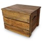 vidaXL Set de 2 cajas de almacenaje de madera maciza reciclada vidaXL Set de 2 cajas de almacenaje de madera maciza reciclada