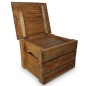 vidaXL Set de 2 cajas de almacenaje de madera maciza reciclada vidaXL Set de 2 cajas de almacenaje de madera maciza reciclada