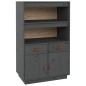 vidaXL Aparador de madera maciza de pino gris 67x40x108,5 cm vidaXL Aparador de madera maciza de pino gris 67x40x108,5 cm