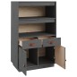 vidaXL Aparador de madera maciza de pino gris 67x40x108,5 cm vidaXL Aparador de madera maciza de pino gris 67x40x108,5 cm