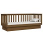 vidaXL Sofá cama de madera maciza de pino marrón miel 90x190 cm vidaXL Sofá cama de madera maciza de pino marrón miel 90x190 cm