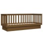vidaXL Sofá cama de madera maciza de pino marrón miel 90x190 cm vidaXL Sofá cama de madera maciza de pino marrón miel 90x190 cm