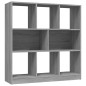 vidaXL Estantería madera contrachapada gris Sonoma 97,5x29,5x100 cm vidaXL Estantería madera contrachapada gris Sonoma 97,5x29,5x100 cm