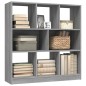 vidaXL Estantería madera contrachapada gris Sonoma 97,5x29,5x100 cm vidaXL Estantería madera contrachapada gris Sonoma 97,5x29,5x100 cm