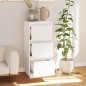 vidaXL Aparador de madera maciza de pino blanco 32x34x75 cm
