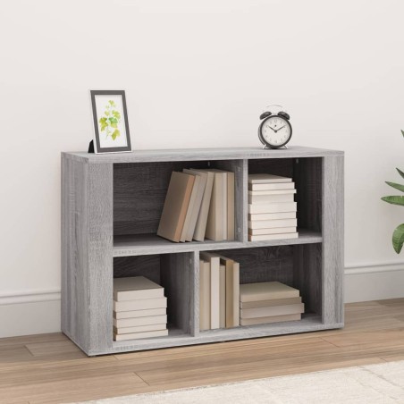 vidaXL Aparador de madera contrachapada gris Sonoma 80x30x54 cm
