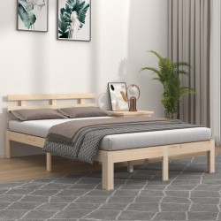 vidaXL Estructura de cama madera maciza 140x200 cm