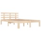 vidaXL Estructura de cama madera maciza 140x200 cm vidaXL Estructura de cama madera maciza 140x200 cm