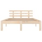 vidaXL Estructura de cama madera maciza 140x200 cm vidaXL Estructura de cama madera maciza 140x200 cm