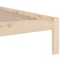 vidaXL Estructura de cama madera maciza 140x200 cm vidaXL Estructura de cama madera maciza 140x200 cm