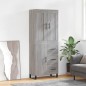 vidaXL Aparador alto madera contrachapada gris sonoma 69,5x34x180 cm vidaXL Aparador alto madera contrachapada gris sonoma 69,5x34x180 cm