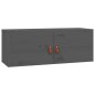 vidaXL Armarios de pared 2 uds madera maciza pino gris 80x30x30 cm vidaXL Armarios de pared 2 uds madera maciza pino gris 80x30x30 cm