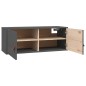 vidaXL Armarios de pared 2 uds madera maciza pino gris 80x30x30 cm vidaXL Armarios de pared 2 uds madera maciza pino gris 80x30x30 cm