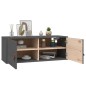 vidaXL Armarios de pared 2 uds madera maciza pino gris 80x30x30 cm vidaXL Armarios de pared 2 uds madera maciza pino gris 80x30x30 cm