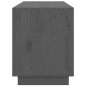 vidaXL Mueble de TV madera maciza de pino gris 176x37x47,5 cm