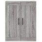 vidaXL Aparador alto madera contrachapada gris sonoma 69,5x34x180 cm vidaXL Aparador alto madera contrachapada gris sonoma 69,5x34x180 cm