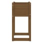vidaXL Jardinera 2 uds madera maciza de pino marrón miel 40x40x81 cm