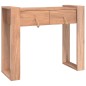 vidaXL Mesa consola de madera maciza de teca 90x35x75 cm