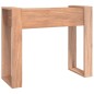 vidaXL Mesa consola de madera maciza de teca 90x35x75 cm