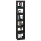 vidaXL Estantería de libros/divisor de espacios negro 40x30x198 cm vidaXL Estantería de libros/divisor de espacios negro 40x30x198 cm
