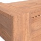 vidaXL Mesa consola de madera maciza de teca 90x35x75 cm