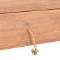 vidaXL Mesa consola de madera maciza de teca 90x35x75 cm