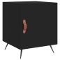 vidaXL Mesita de noche madera de ingeniería negro 40x40x50 cm vidaXL Mesita de noche madera de ingeniería negro 40x40x50 cm