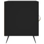 vidaXL Mesita de noche madera de ingeniería negro 40x40x50 cm vidaXL Mesita de noche madera de ingeniería negro 40x40x50 cm