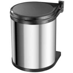 Hailo Papelera de armario Compact-Box tamaño M 15L acero inox 3555-101