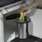 Hailo Papelera de armario Compact-Box tamaño M 15L acero inox 3555-101 Hailo Papelera de armario Compact-Box tamaño M 15L acero inox 3555-101
