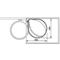 Hailo Papelera de armario Compact-Box tamaño M 15L acero inox 3555-101 Hailo Papelera de armario Compact-Box tamaño M 15L acero inox 3555-101