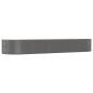 vidaXL Jardinera arriate acero recubrimiento polvo gris 447x140x68 cm vidaXL Jardinera arriate acero recubrimiento polvo gris 447x140x68 cm