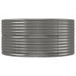 vidaXL Jardinera arriate acero recubrimiento polvo gris 447x140x68 cm vidaXL Jardinera arriate acero recubrimiento polvo gris 447x140x68 cm